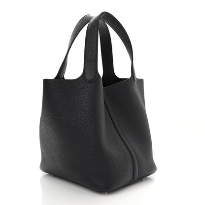 Hermes Taurillon Clemence Picotin Lock 22 MM Bleu Nuit 3 of 11