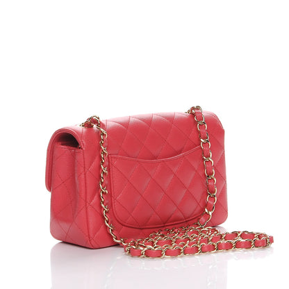 Chanel Caviar Quilted Mini Rectangular Flap Pink 3 of 8