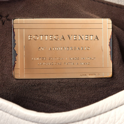 Bottega Veneta Cervo Deerskin Ostrich Lizard Intrecciato 50th Anniversary Large Veneta Hobo White 7 of 14