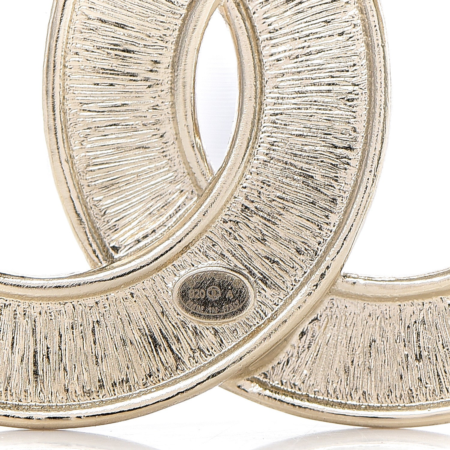 Chanel Crystal Pearl Chain Mania CC Earrings Gold 3 of 3