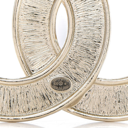 Chanel Crystal Pearl Chain Mania CC Earrings Gold 3 of 3