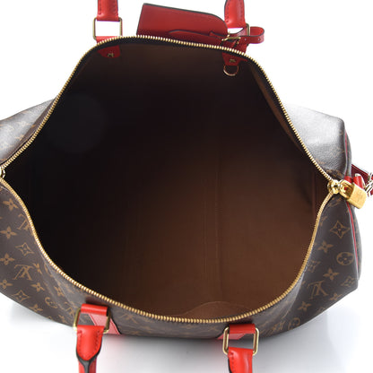 Louis Vuitton Calfskin Monogram Keepall Bandouliere 50 Coquelicot 4 of 8