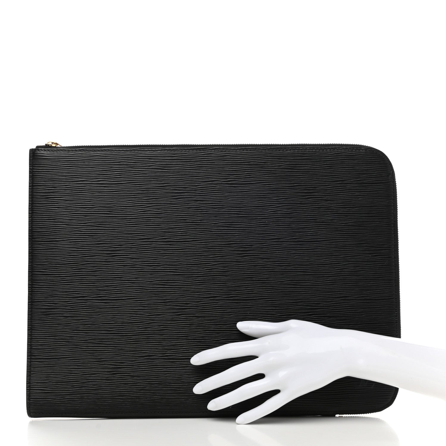 Louis Vuitton Epi Poche Documents Portfolio Case 39 Black 2 of 7