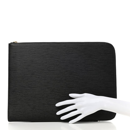 Louis Vuitton Epi Poche Documents Portfolio Case 39 Black 2 of 7