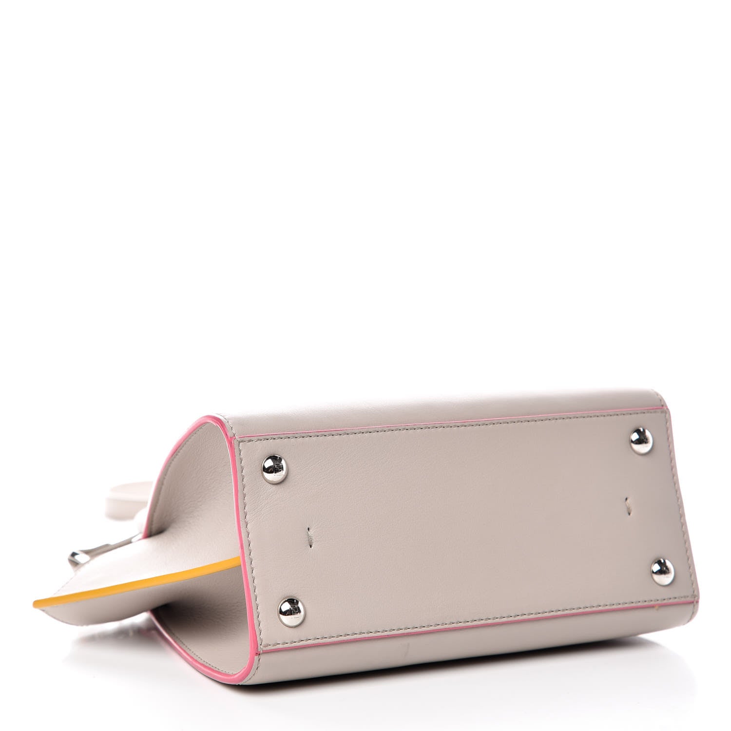 Fendi Vitello Dolce Mini 3Jours Tote Grigio Polvere 5 of 14