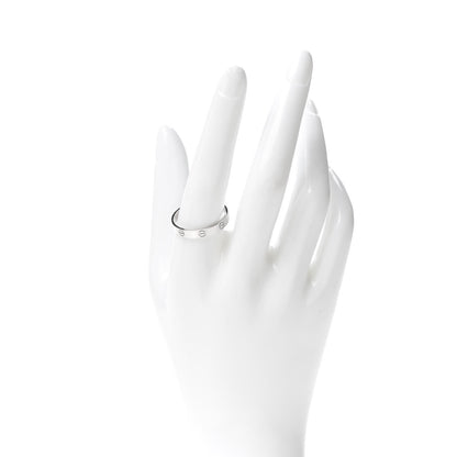 Cartier 18K White Gold 3.5mm LOVE Wedding Band Ring 63 10.25 2 of 4