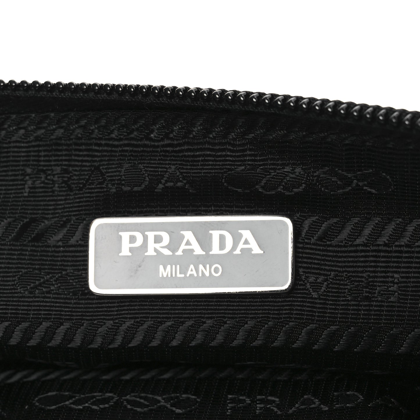 Tessuto Nylon Saffiano Wristlet Black
