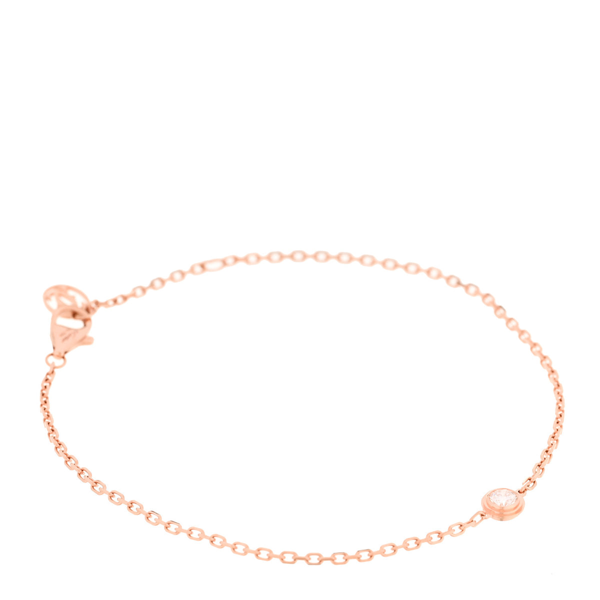 18K Pink Gold Diamond MM D'Amour Bracelet