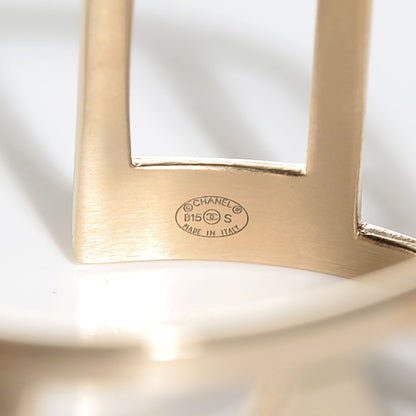Chanel Metal Logo Cuff 4 of 5