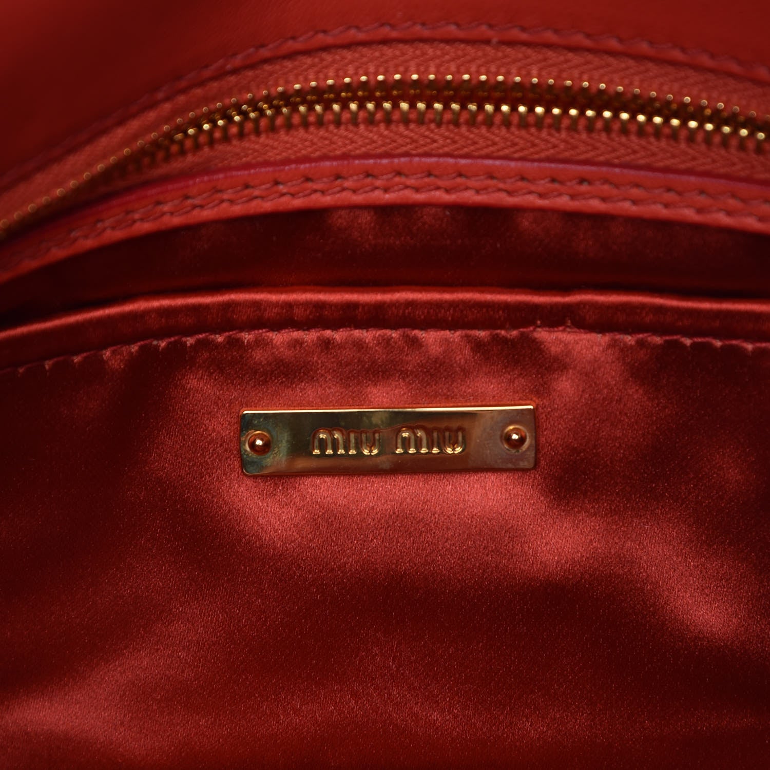 Saint Laurent MIU MIU Nappa Matelasse Crystal Flap Clutch Lacca 8 of 15