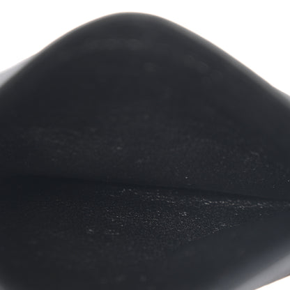 Saint Laurent Grain De Poudre Matelasse Chevron Monogram Credit Card Case Black 5 of 9