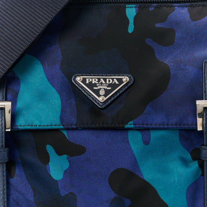 Prada Tessuto Nylon Camouflage Messenger Bag Royal 9 of 11