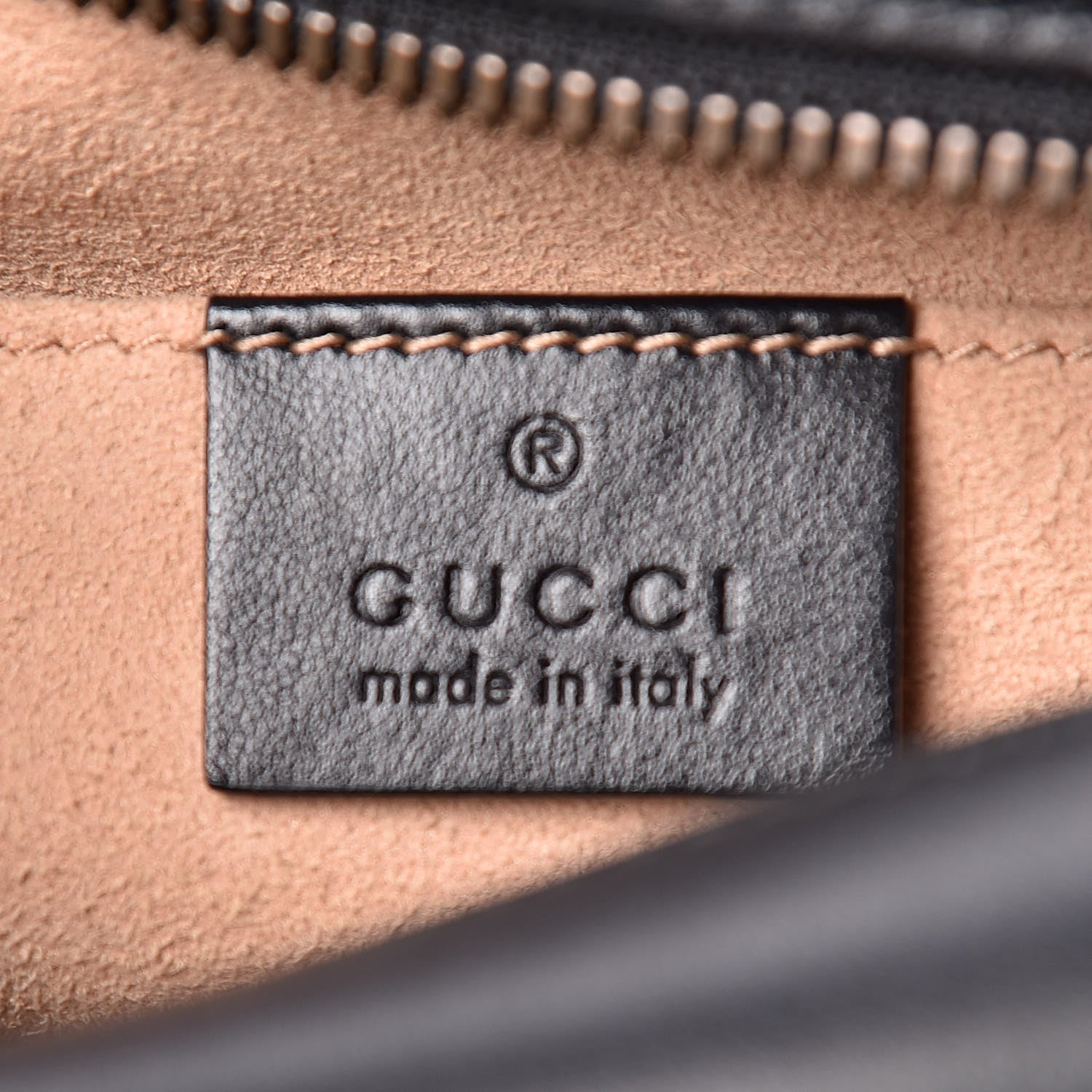 Gucci Calfskin Matelasse Small GG Marmont Chain Shoulder Bag Black 6 of 12
