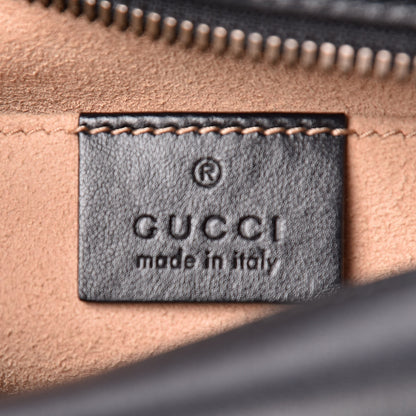 Gucci Calfskin Matelasse Small GG Marmont Chain Shoulder Bag Black 6 of 12