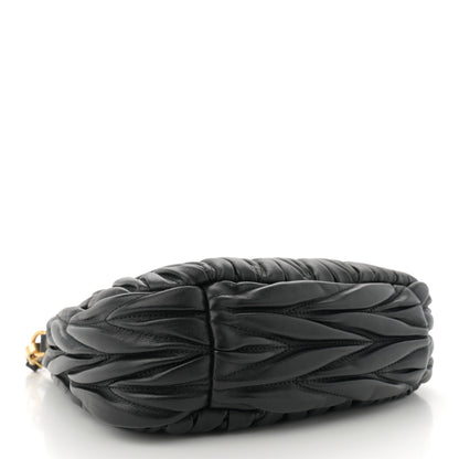 Miu Miu Nappa Matelasse Small Wander Hobo Black 4 of 9