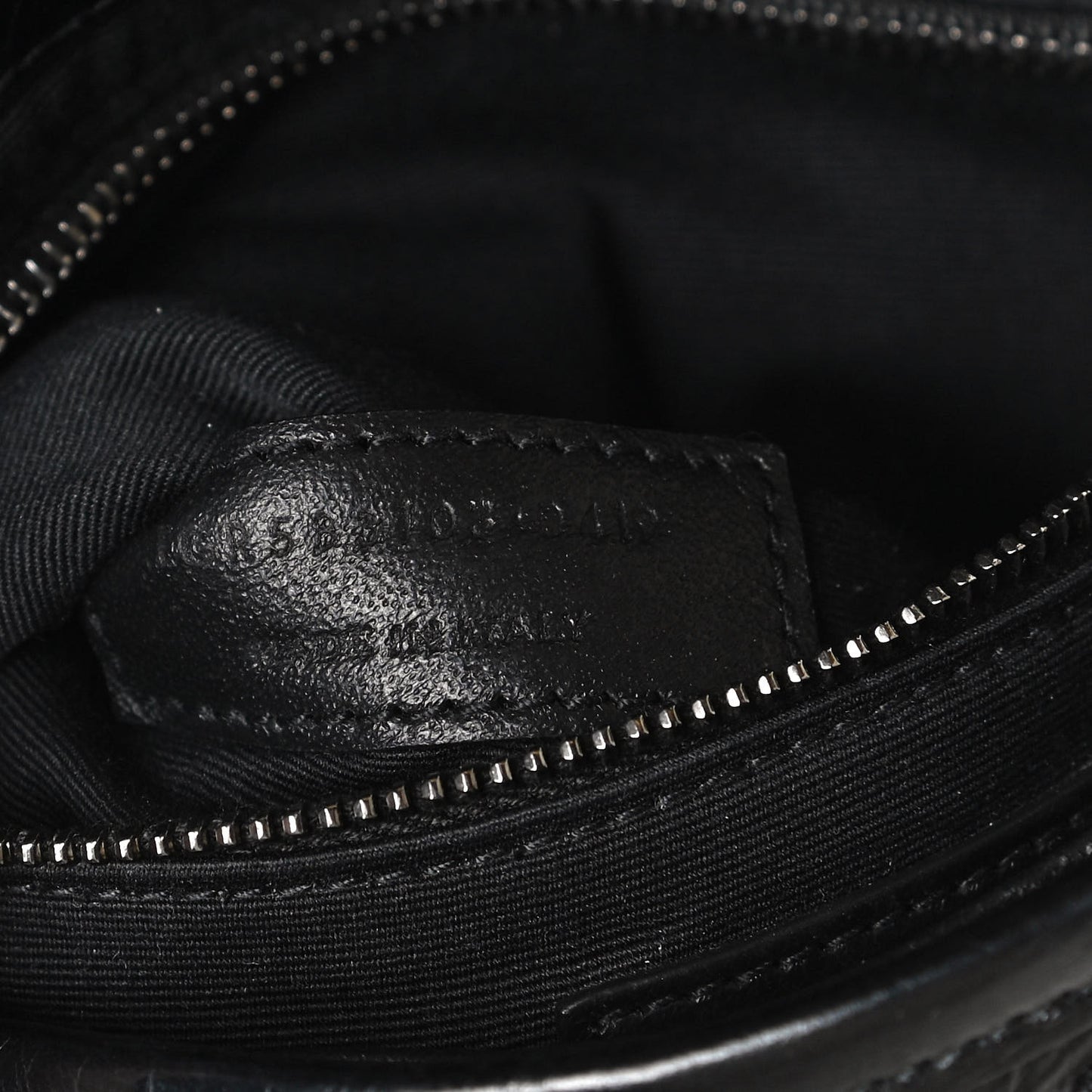 Crinkled Calfskin Matelasse Monogram Niki Chain Wallet Black