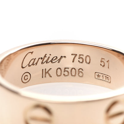 Cartier 18K Pink Gold 5.5mm LOVE Ring 51 5.75 4 of 4