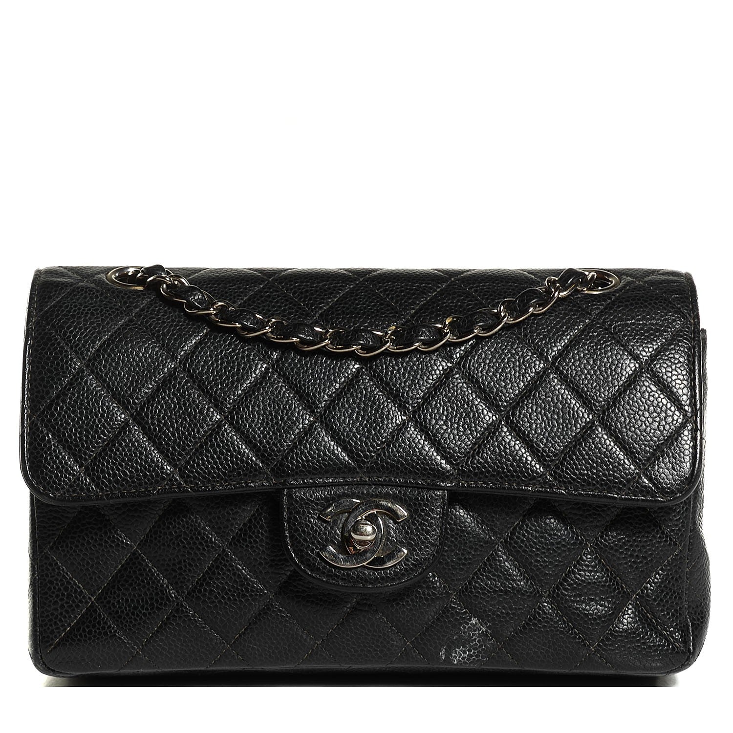 Chanel Caviar Quilted Small Double Flap Black 1 of 8