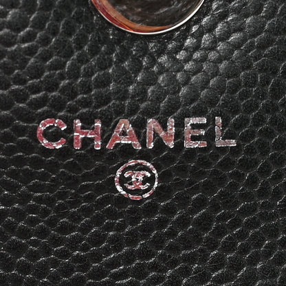 Chanel Caviar Half Moon Wallet On Chain WOC Black 6 of 9