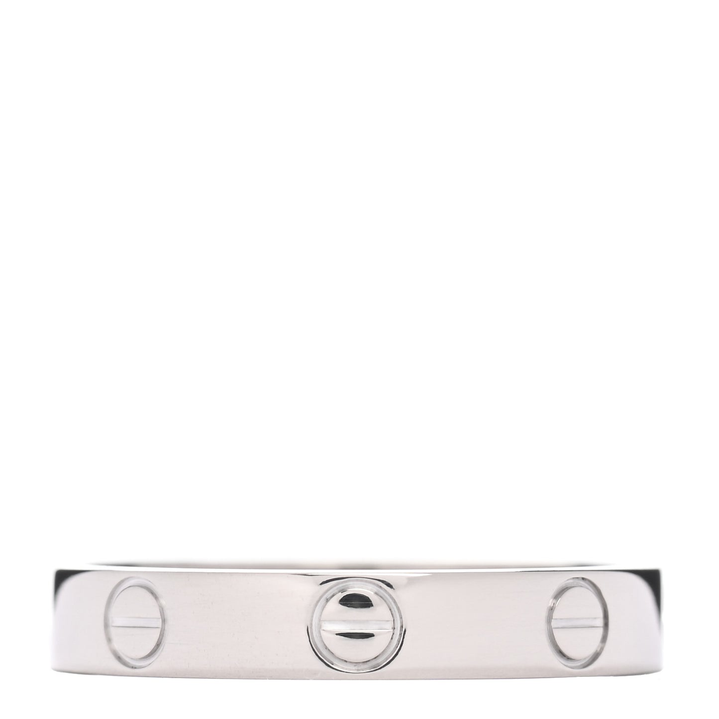 18K White Gold 3.5mm LOVE Wedding Band Ring 56 7.5
