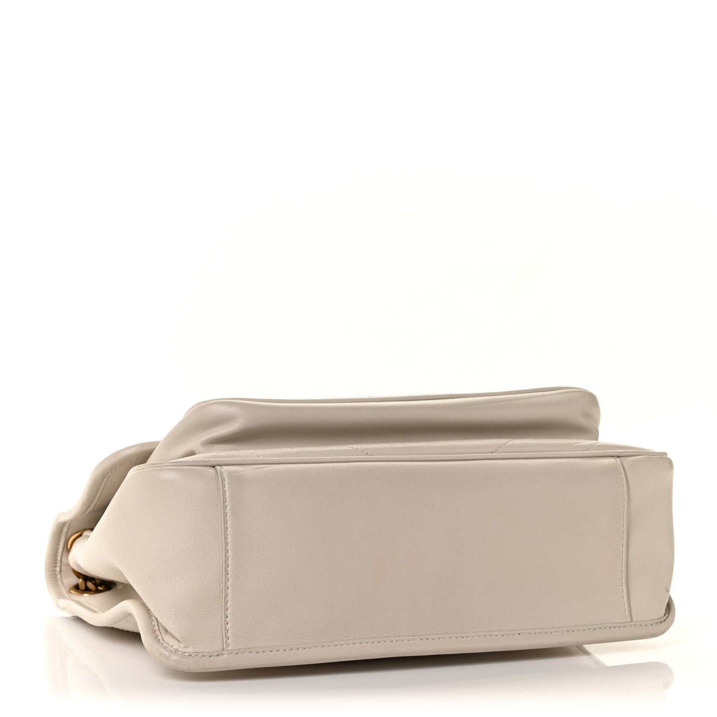 Lambskin Matelasse Monogram Medium Niki Chain Satchel Nude Powder