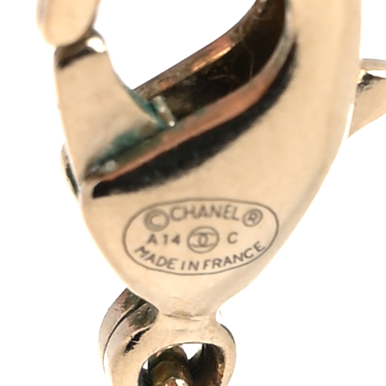 Crystal CC 100 Anniversary Necklace Gold