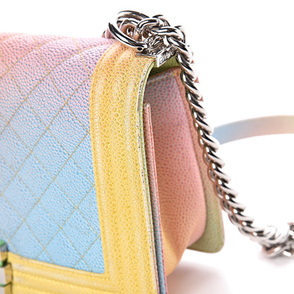 Chanel Caviar Quilted Medium Cuba Rainbow Boy Flap Multicolor 16 of 16