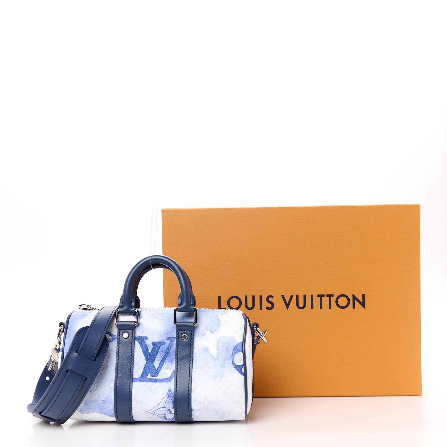 Monogram Watercolor Keepall XS Blue