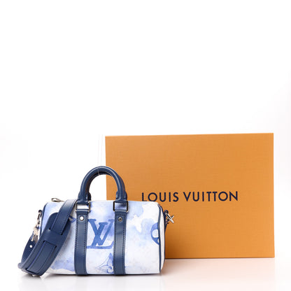 Louis Vuitton Monogram Watercolor Keepall XS Blue 10 of 10