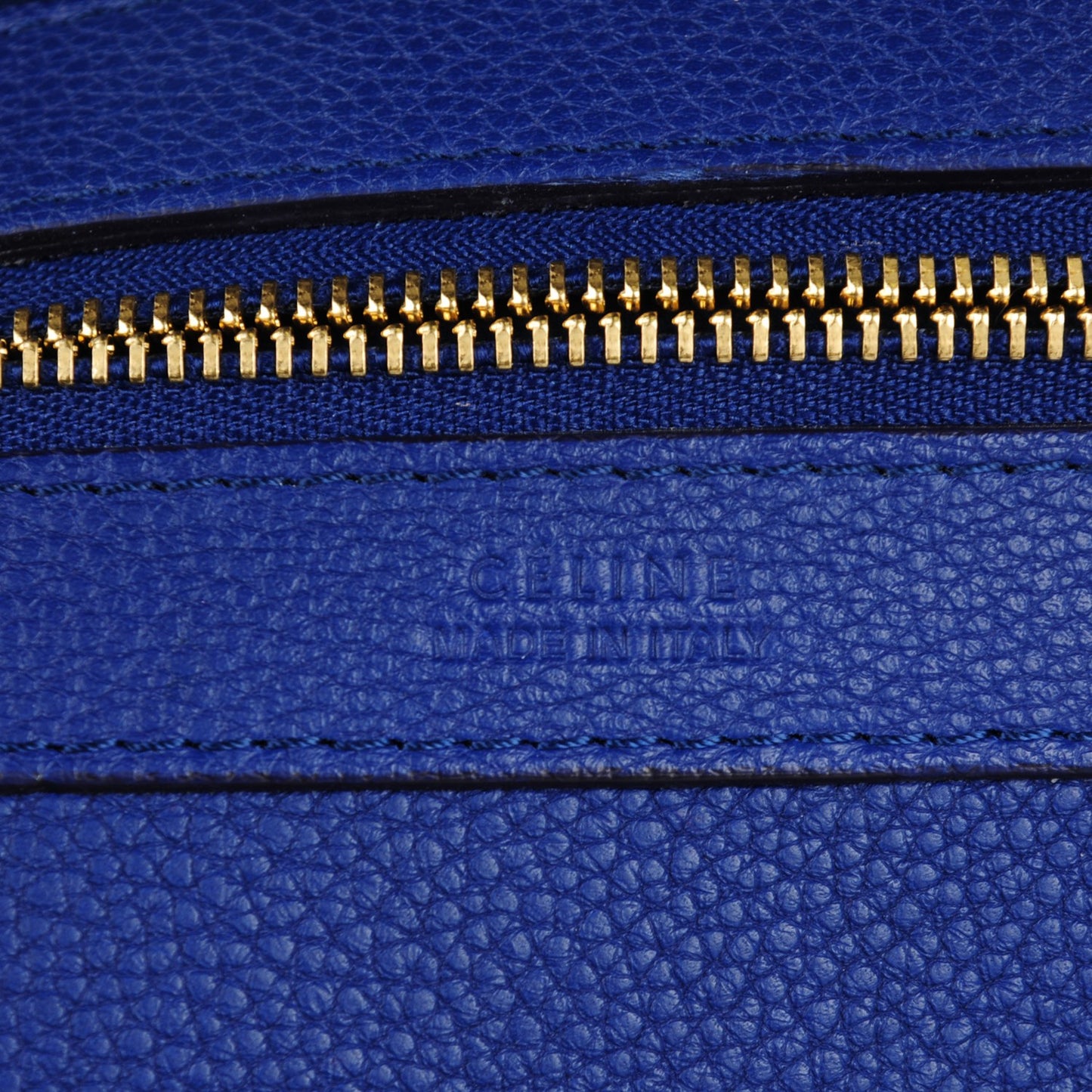Soft Grained Calfskin Medium Belt Cabas Phantom Indigo