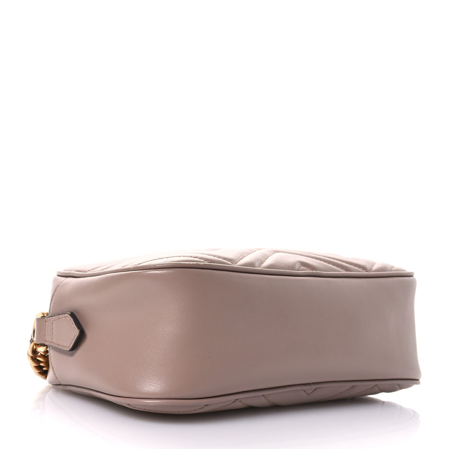 Gucci Calfskin Matelasse Small GG Marmont Chain Shoulder Bag Porcelain Rose 4 of 12