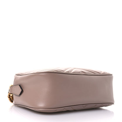 Gucci Calfskin Matelasse Small GG Marmont Chain Shoulder Bag Porcelain Rose 4 of 12