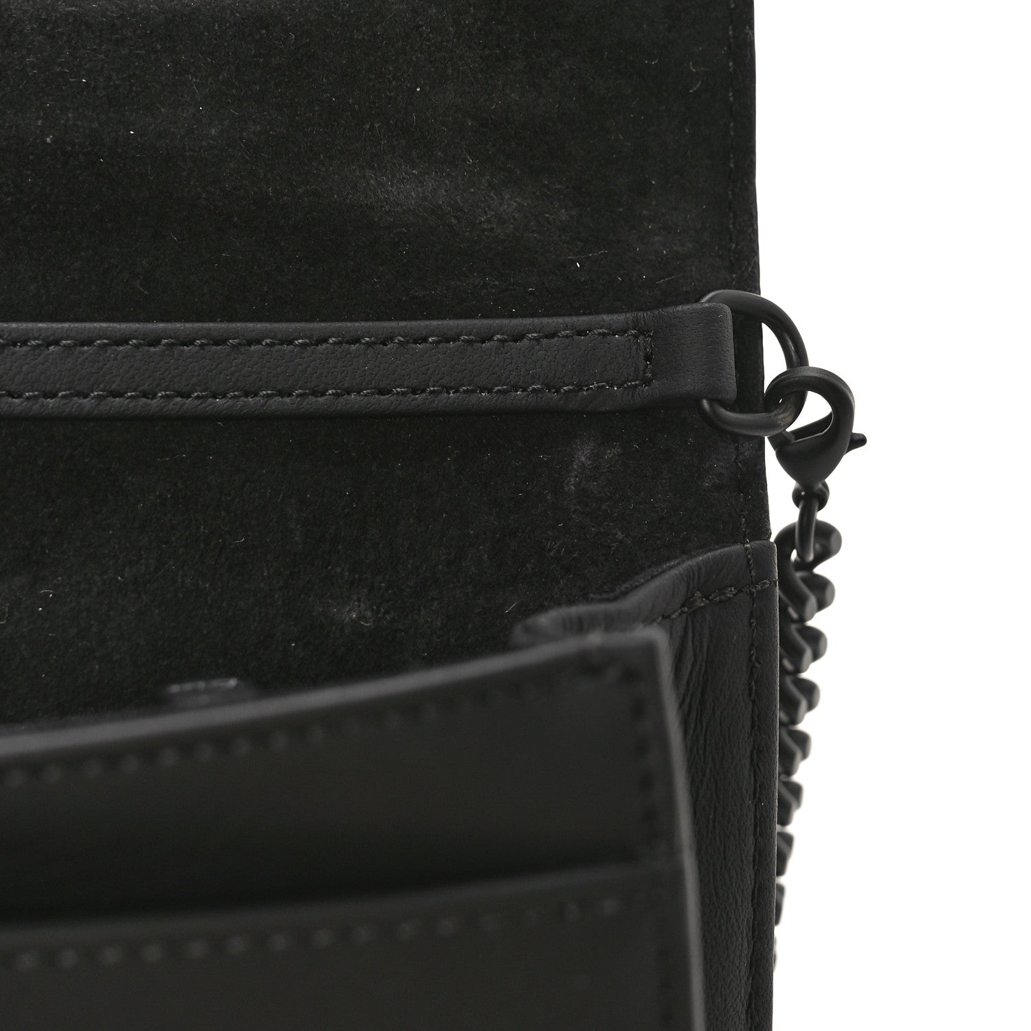 Christian Dior Ultra Matte Calfskin Diorama Wallet on Chain Pouch Black 9 of 9