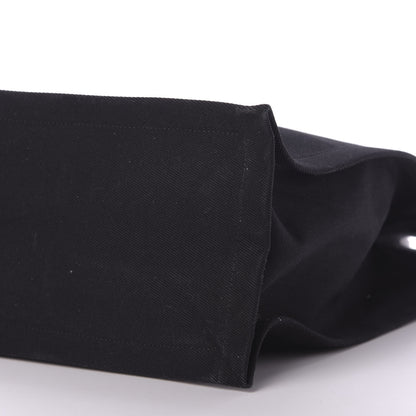 Saint Laurent Linen Calfskin Rive Gauche North South Tote Black 6 of 9