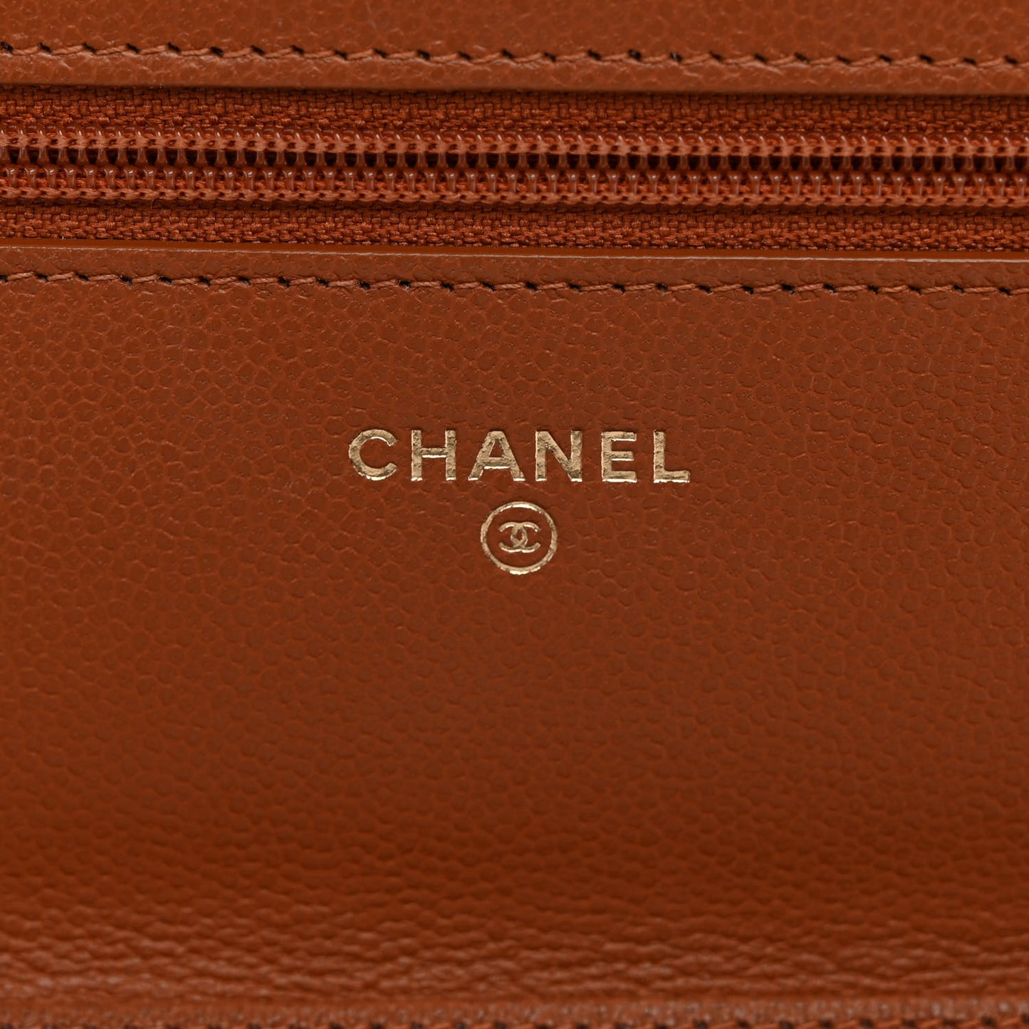 Caviar Quilted Boy Wallet On Chain WOC Brown