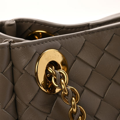 Bottega Veneta Nappa Intrecciato Small Parachute Chain Shoulder Bag Stone 11 of 12