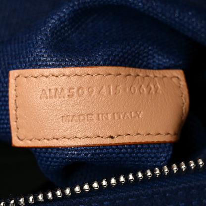 Saint Laurent Linen Calfskin Rive Gauche Tote Blue Rouge Eros 7 of 10