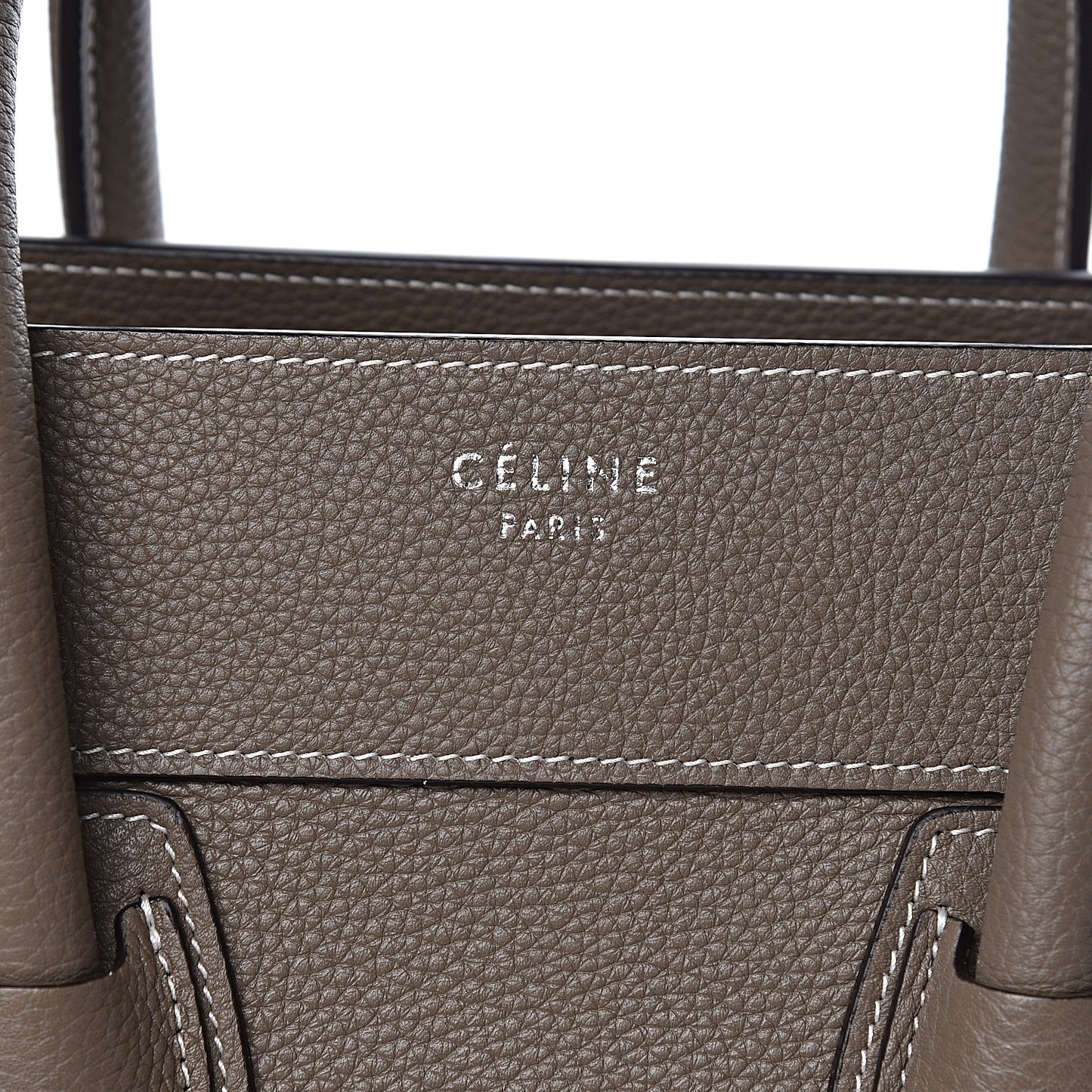 Drummed Calfskin Mini Luggage Souris