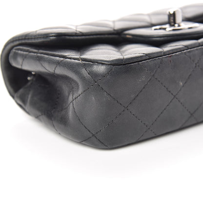 Chanel Lambskin Quilted Extra Mini Rectangular Flap Black 5 of 21