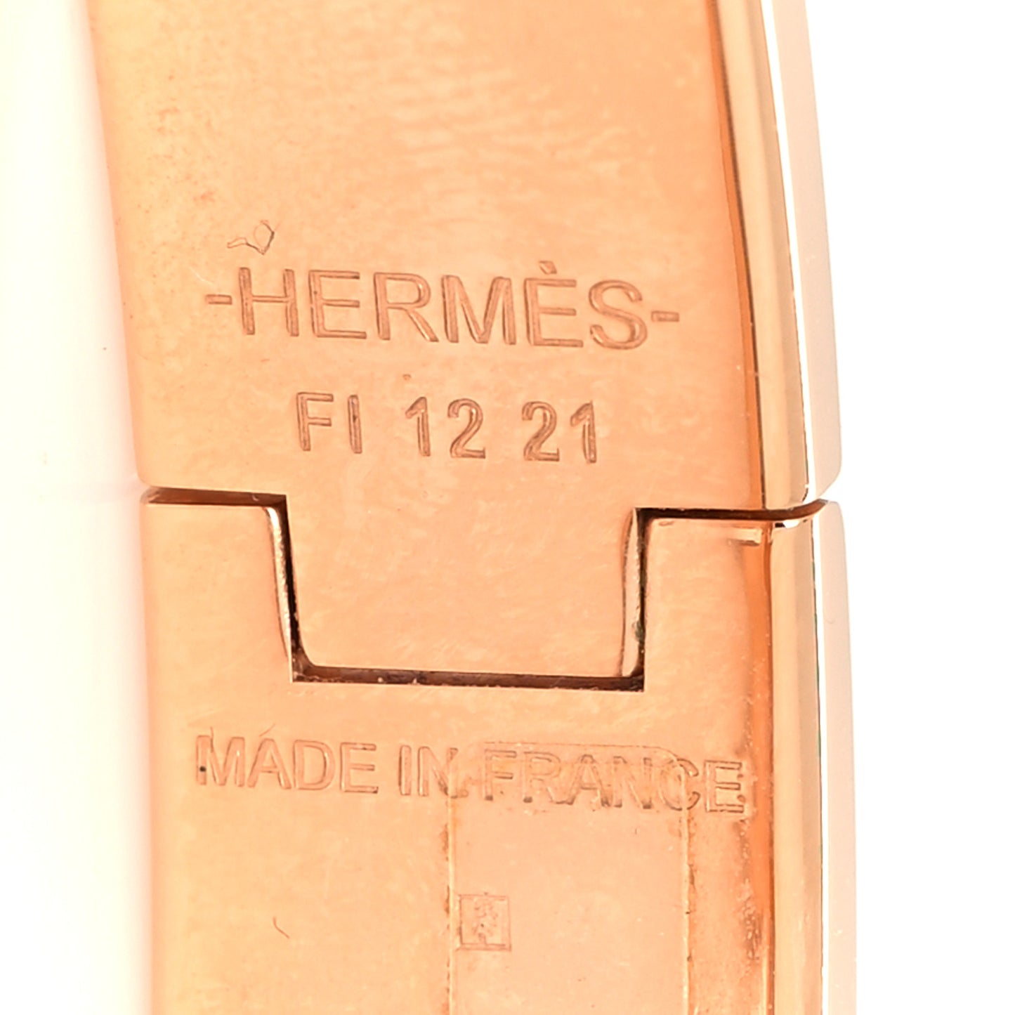 Enamel Narrow Clic Clac H Bracelet PM Rose Candeur