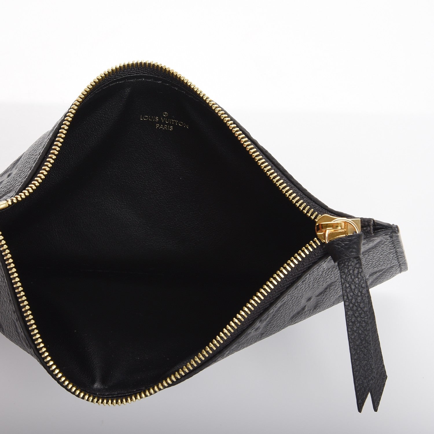 Louis Vuitton Empreinte Felicie Chain Wallet Zippered Insert Black 5 of 6