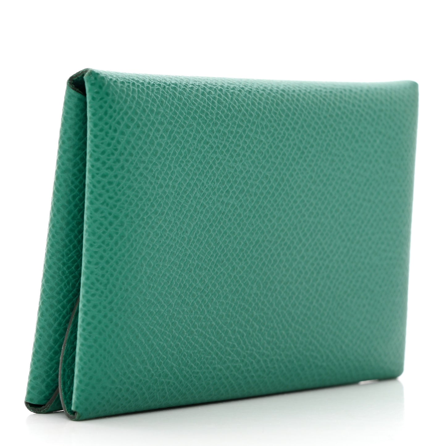 Epsom Calvi Duo Card Case Vert Jade
