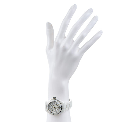 Chanel Stainless Steel Ceramic 33mm J12 Quartz Watch White 2 of 7