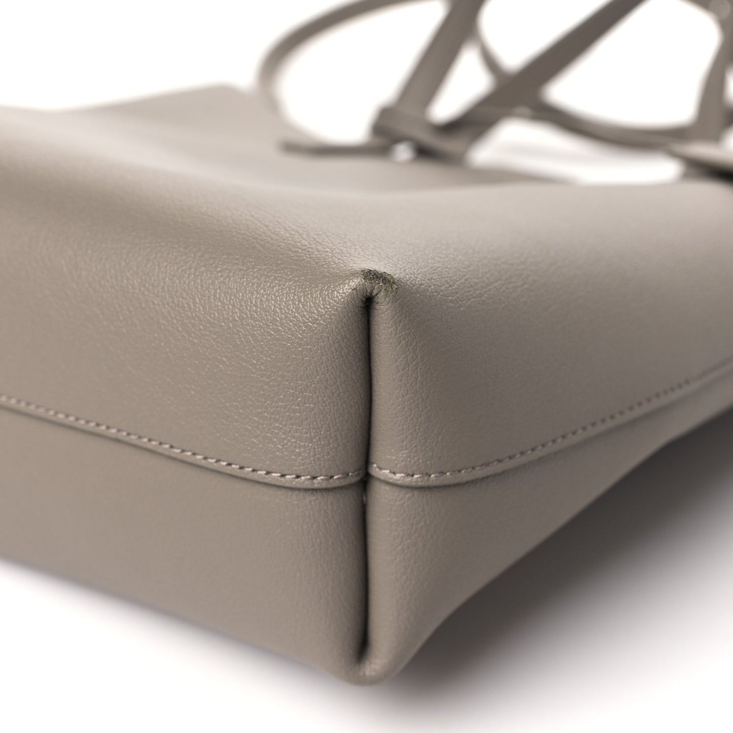 Calfskin Toy Shopping Tote Greyish Brown