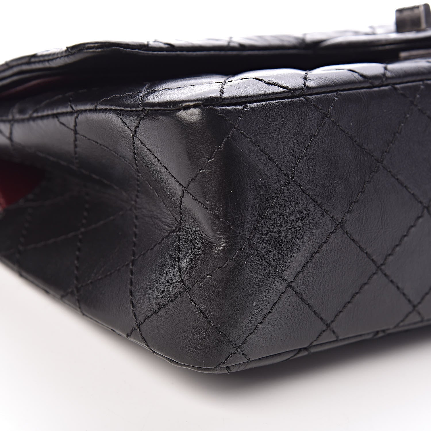 Chanel Aged Calfskin Quilted 2.55 Reissue 225 Flap Black 9 of 10