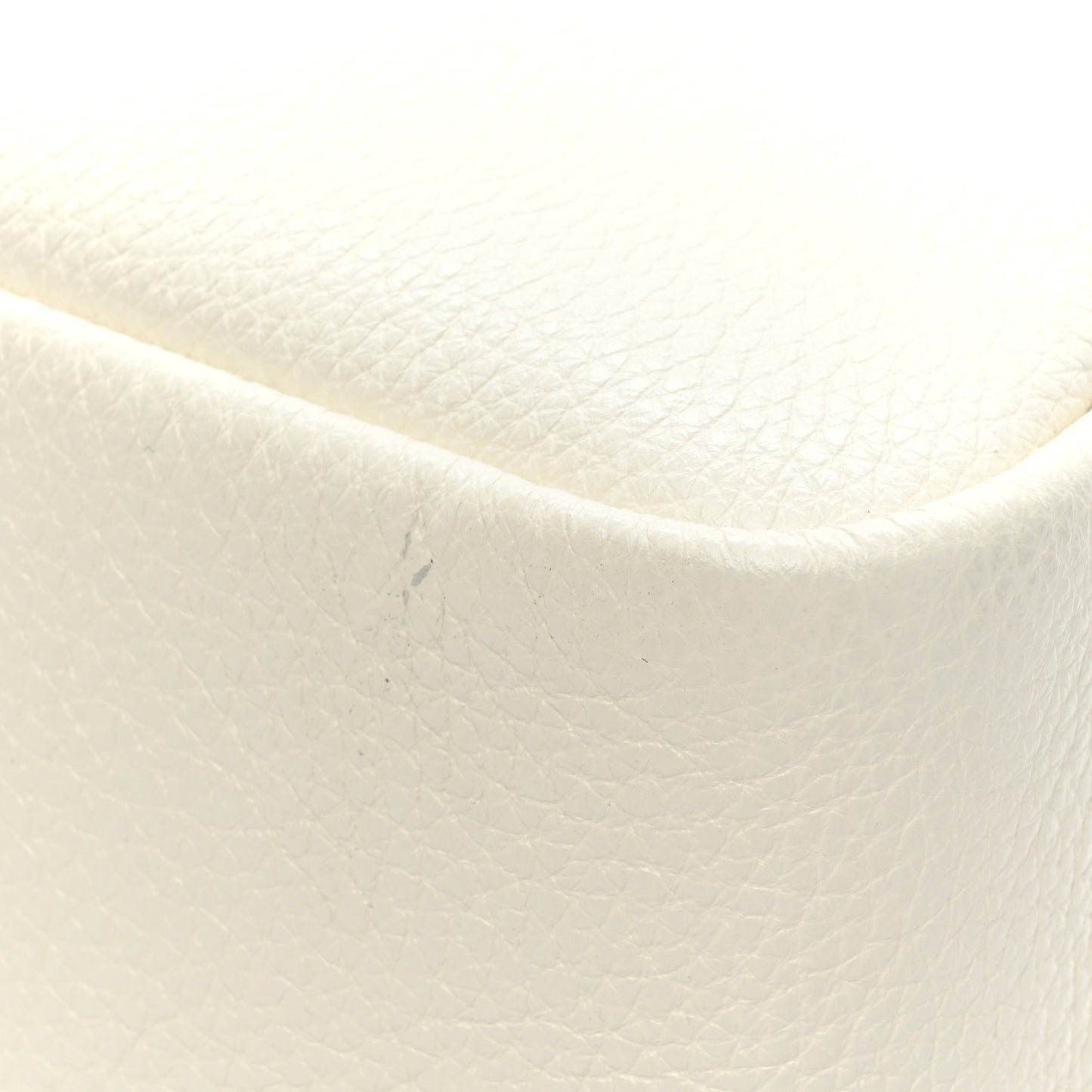 Vitello Daino Soft Medium Zippered Top Handle Bag White