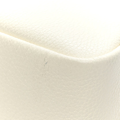 Prada Vitello Daino Soft Medium Zippered Top Handle Bag White 11 of 11