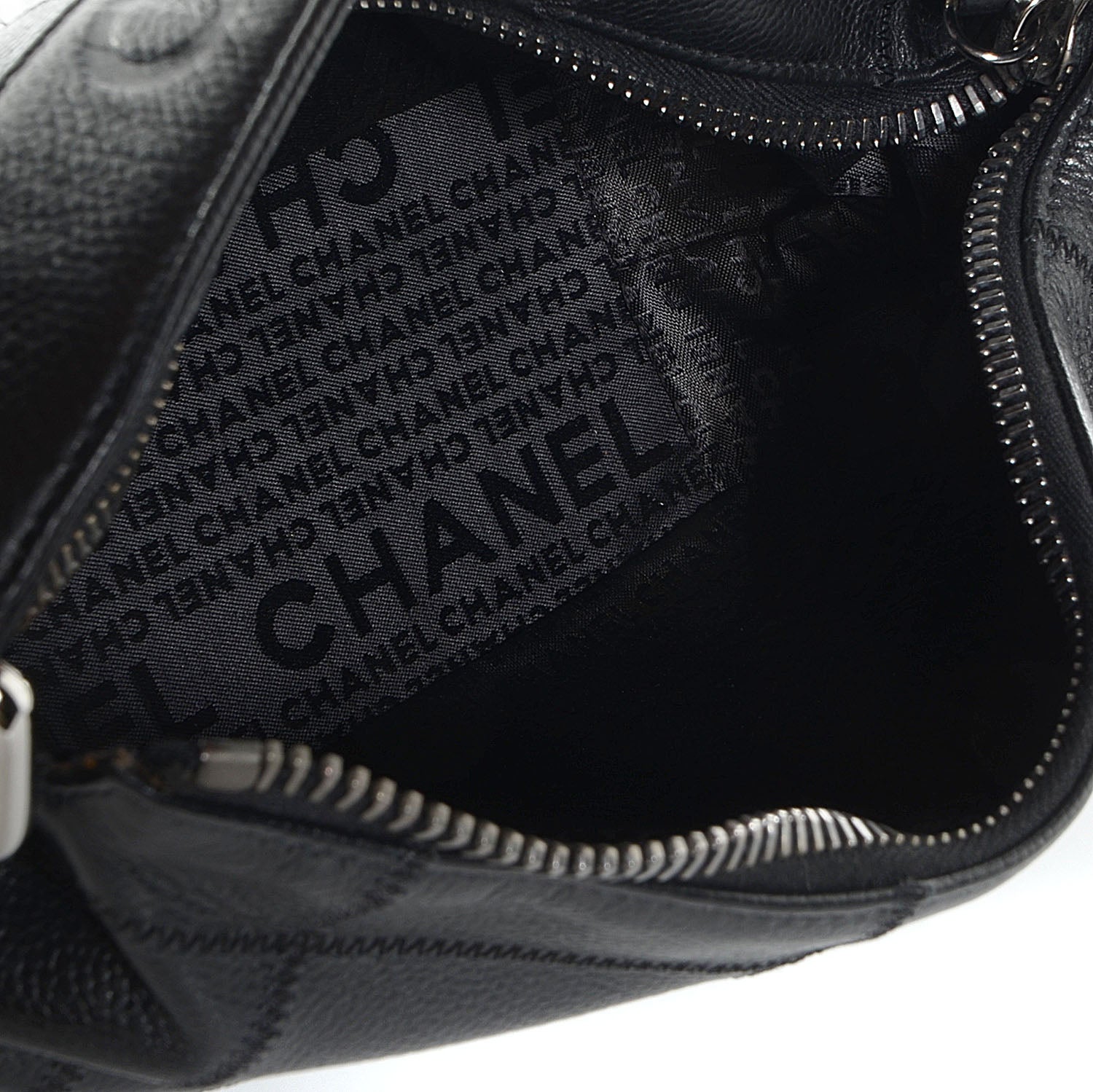 Chanel Caviar Square Stitched Shoulder Bag Black 5 of 7