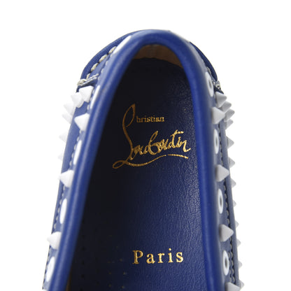 Christian Louboutin Calfskin Yacht Spikes Loafers 37 Blue 8 of 10