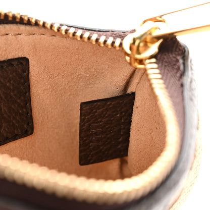 Gucci Monogram Jumbo GG Textured Dollar Calfskin Ophidia Key Case Camel Ebony New Acero 7 of 8